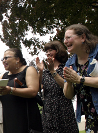 Lower School Teachers Congratulate Their Former Students at Graduation